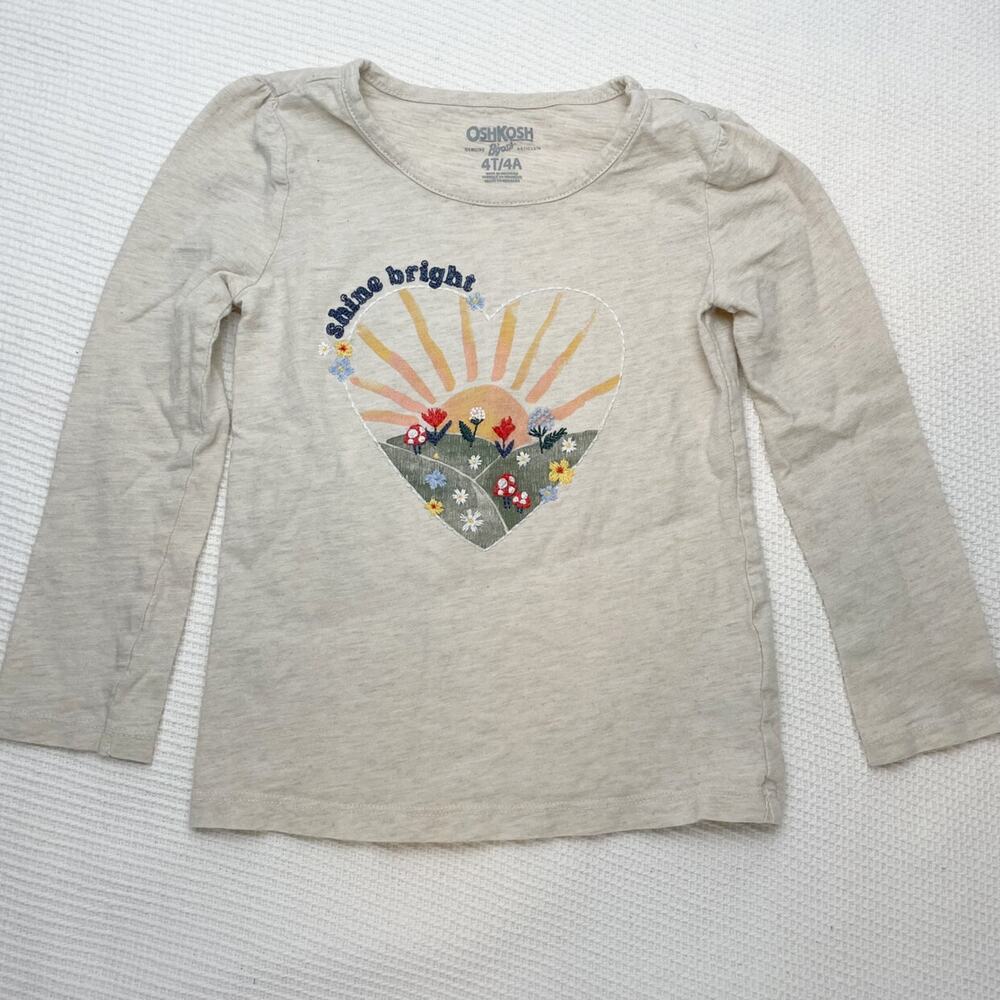 Oshkosh Embroidered Shine Bright Top